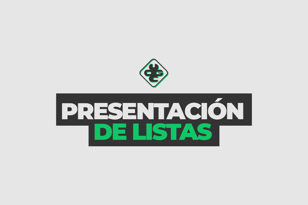 Plazo para la presentación de listas