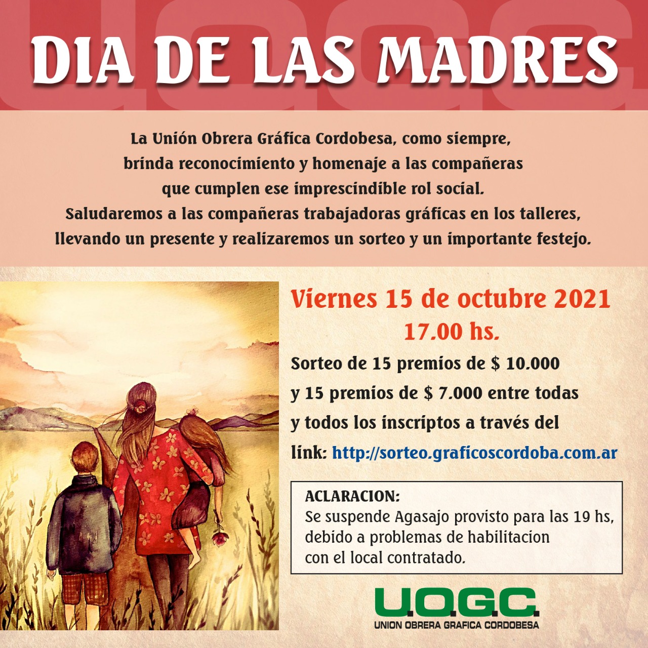 Sorteo DIA de las MADRES